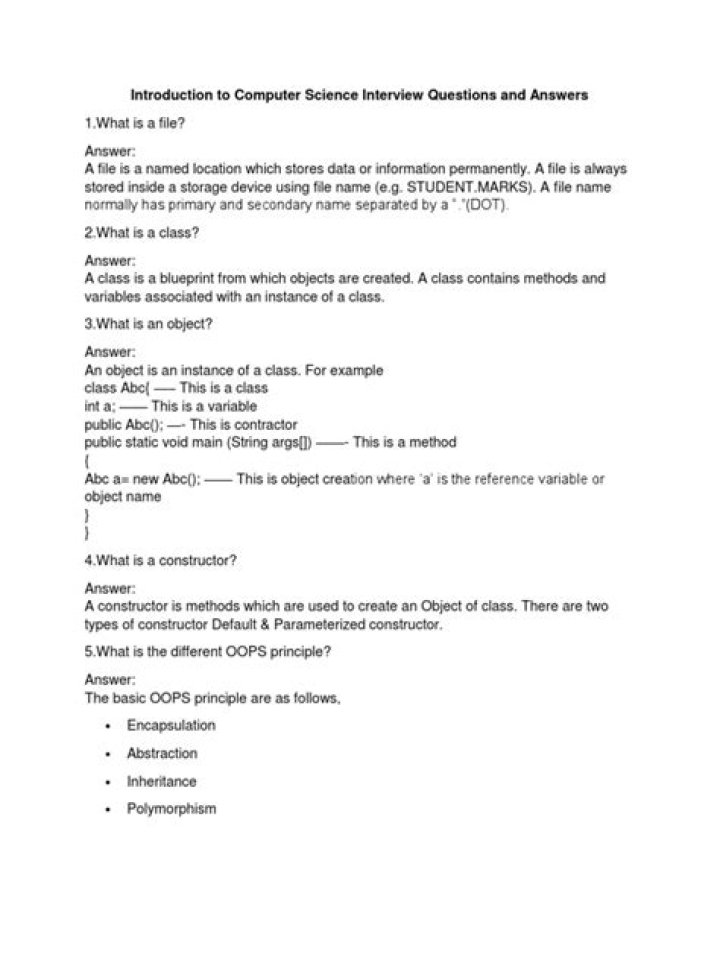 Top Computer Science Interview Questions PDF – Ready for Your Next Tech Job