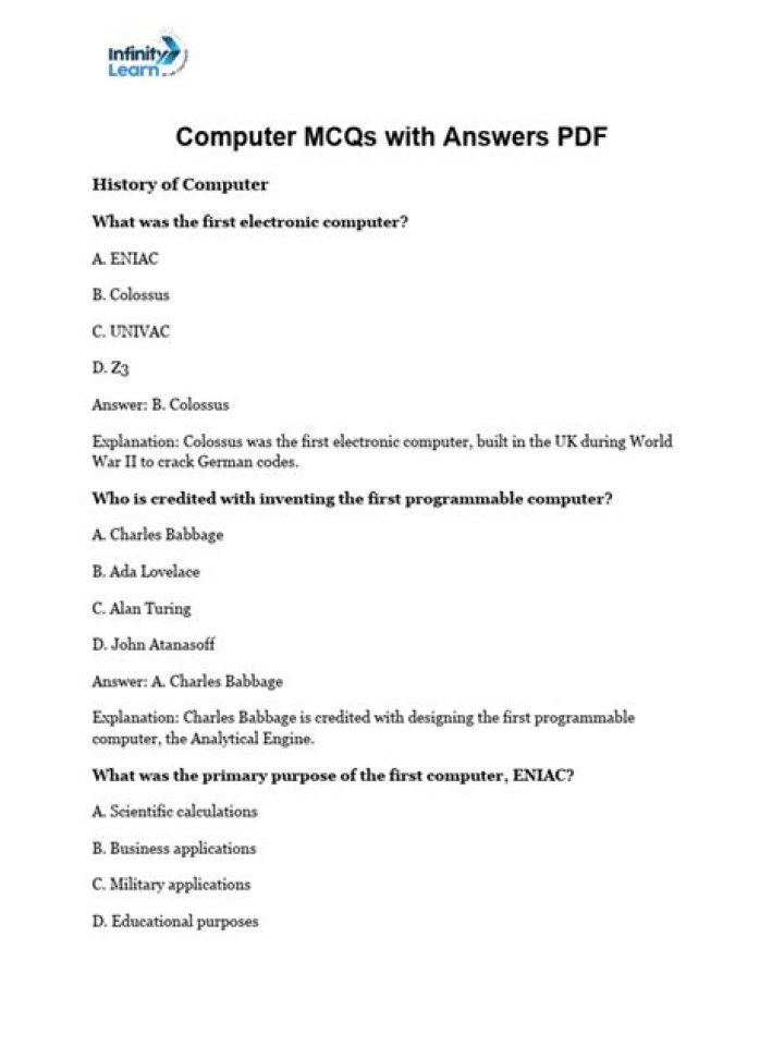 Computer Science MCQs with Answers PDF: Perfect Study Guide