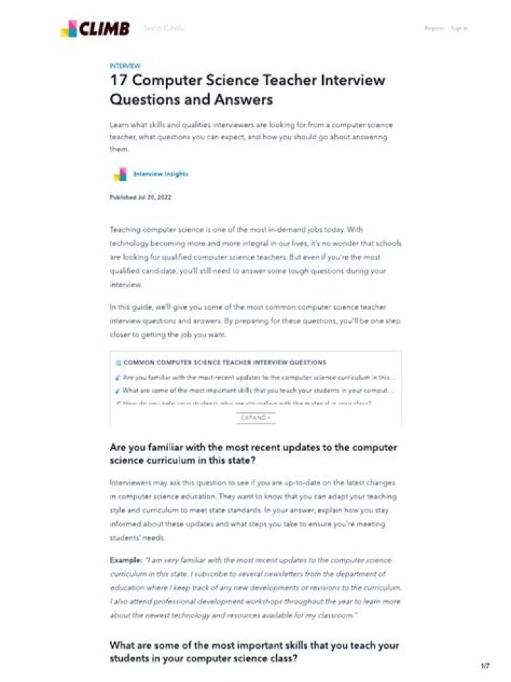Computer Science Teacher Interview Questions & Answers PDF: Expert Prep Guide
