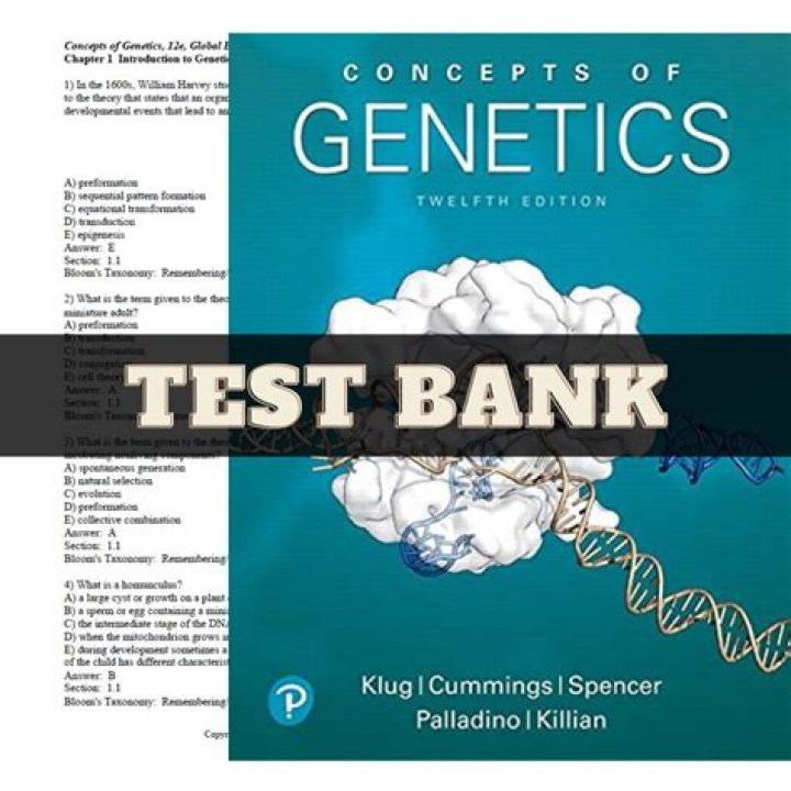 Concepts of Genetics 11th Edition Test Bank PDF