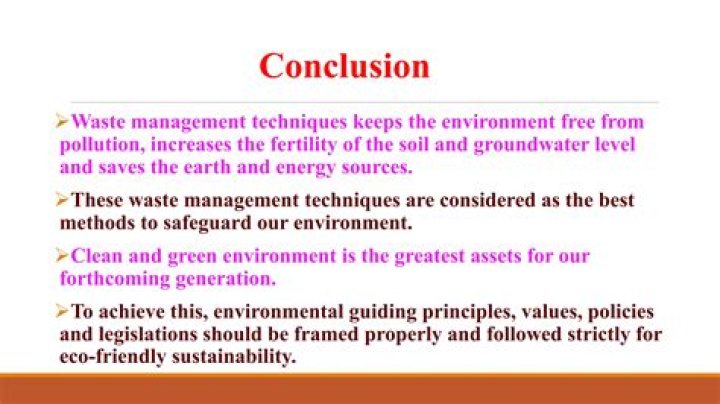 Conclusion of Waste Management PDF: Key Insights and Sustainable Solutions