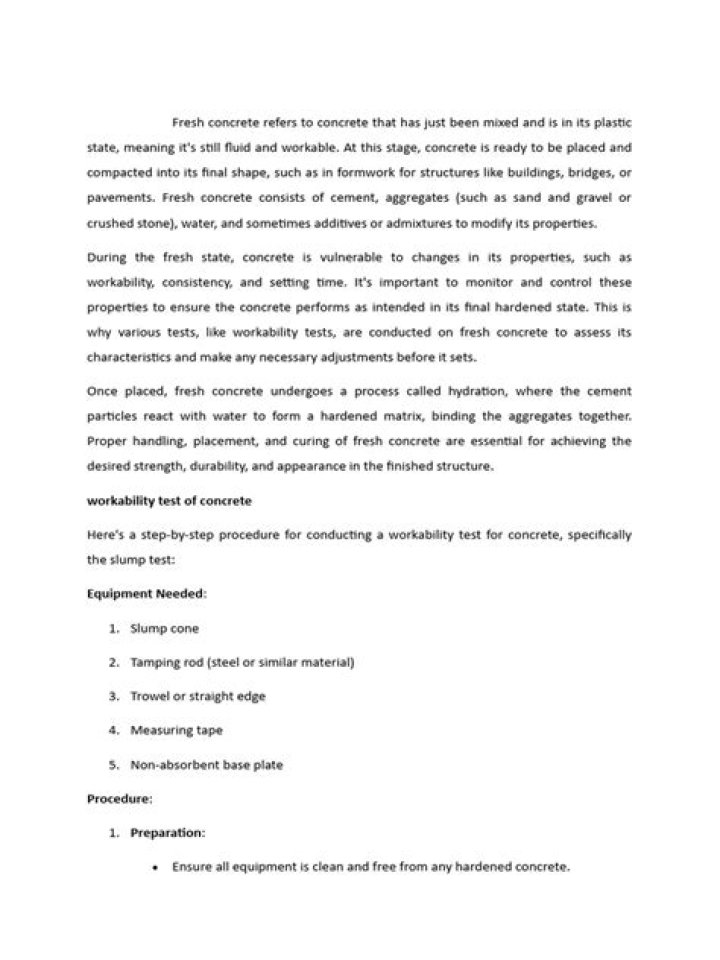 Concrete Testing Procedures PDF: Essential Guidelines for Accurate Results
