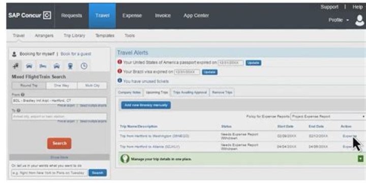 Concur Travel & Expense Management with SAP PDF Automation