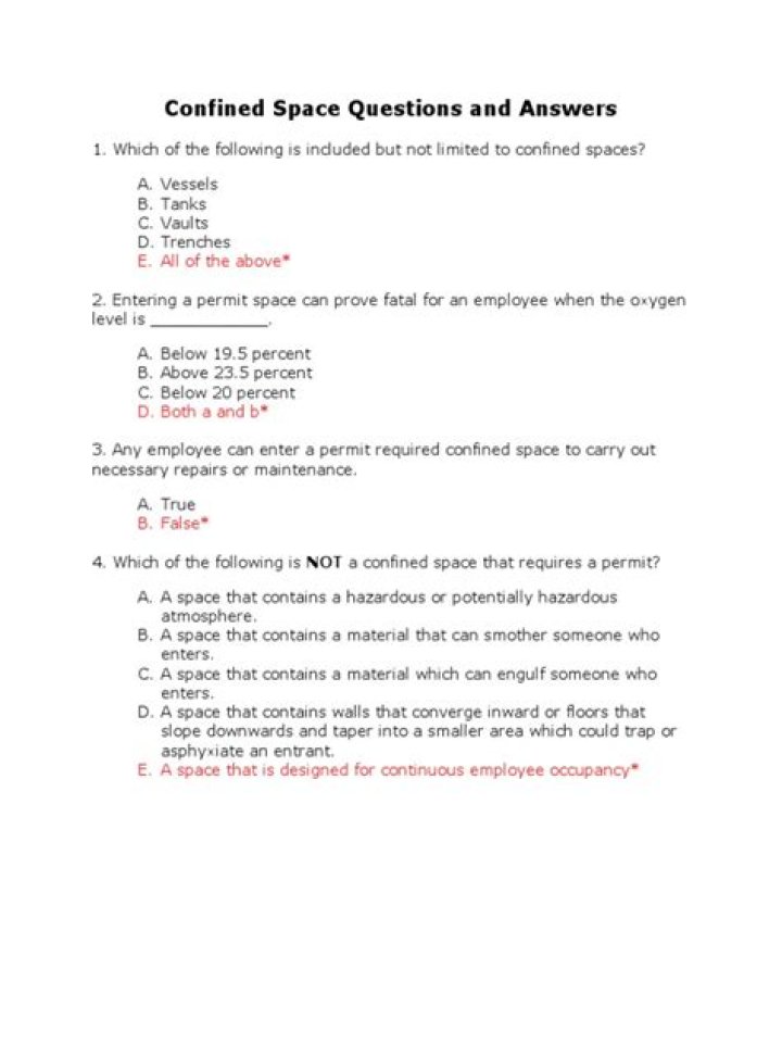Confined Space Questions & Answers PDF: Essential Safety Guide