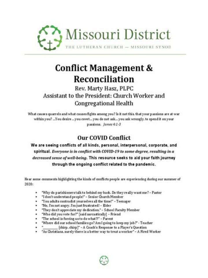 Conflict Management in the Church: Essential PDF Guide