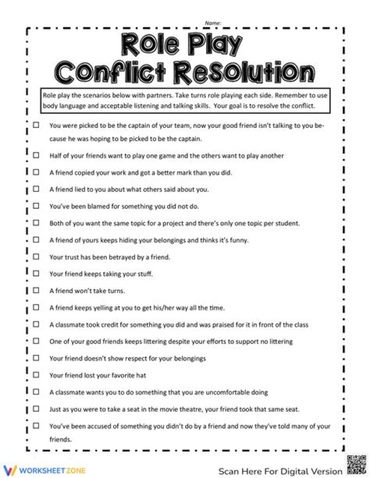 Conflict Management Scenarios Role Play PDF: Master Real-World Resolution