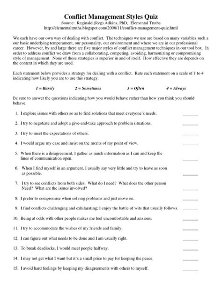 Master Conflict Management: Free PDF Style Assessment & Report