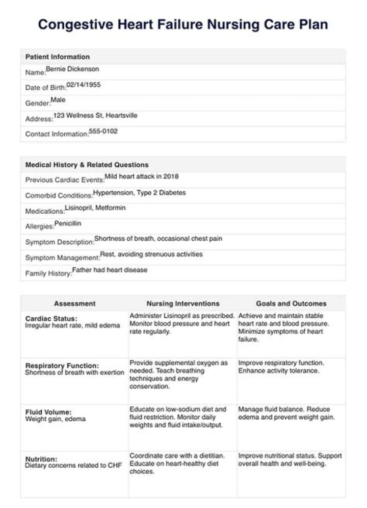 Congestive Heart Failure Nursing Care Plan PDF: Essential Guidelines