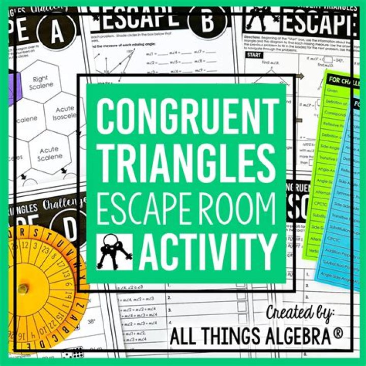 Congruent Triangles Escape Room Answer Key PDF – Solve & Win