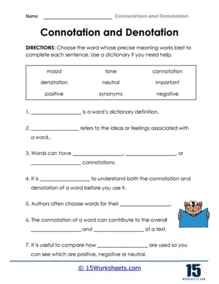 Connotation vs Denotation Test PDF: Master Meaning Analysis
