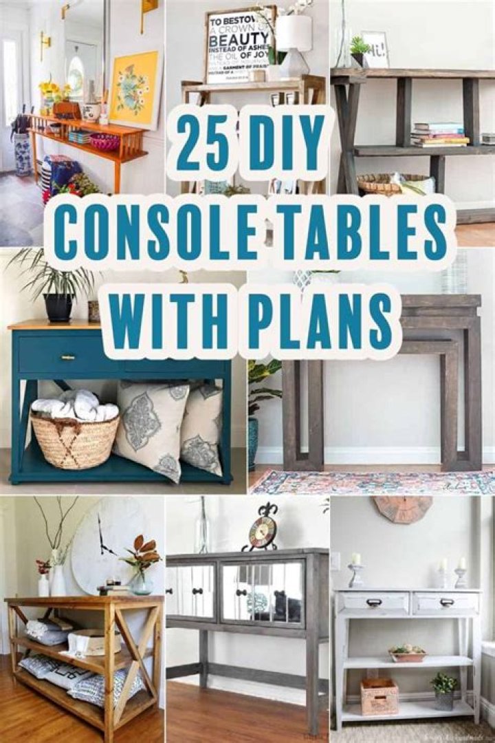Download Free Console Table Plans PDF – Easy DIY Furniture Design