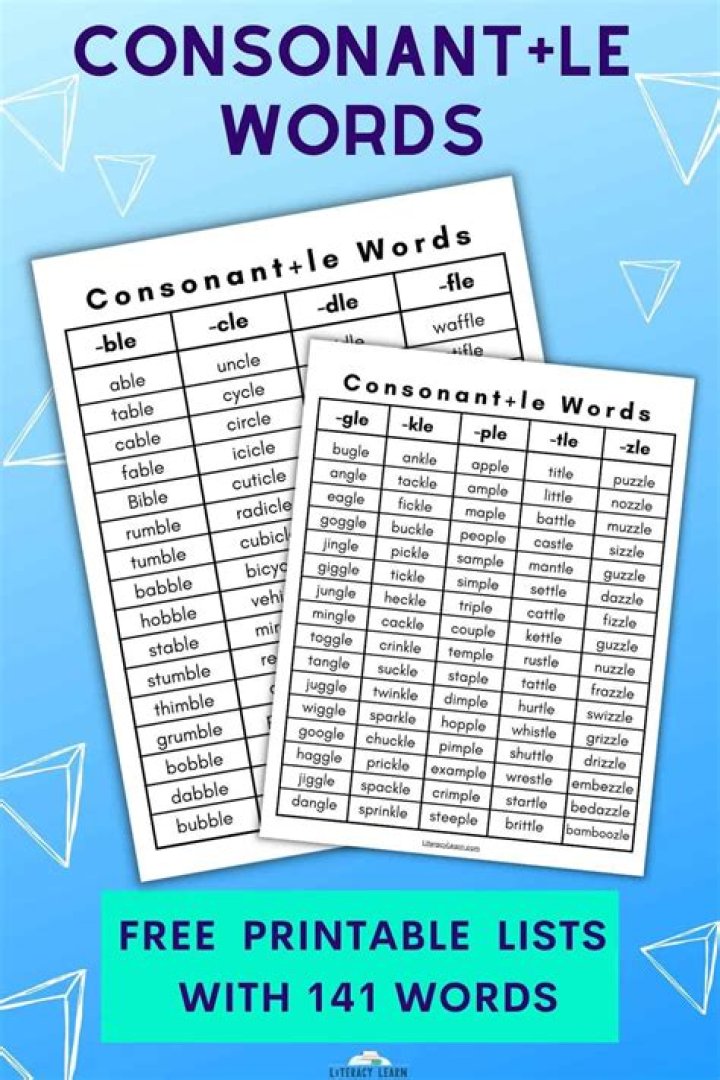 Free Consonant-L Word List PDF Download – Perfect for Phonics Practice