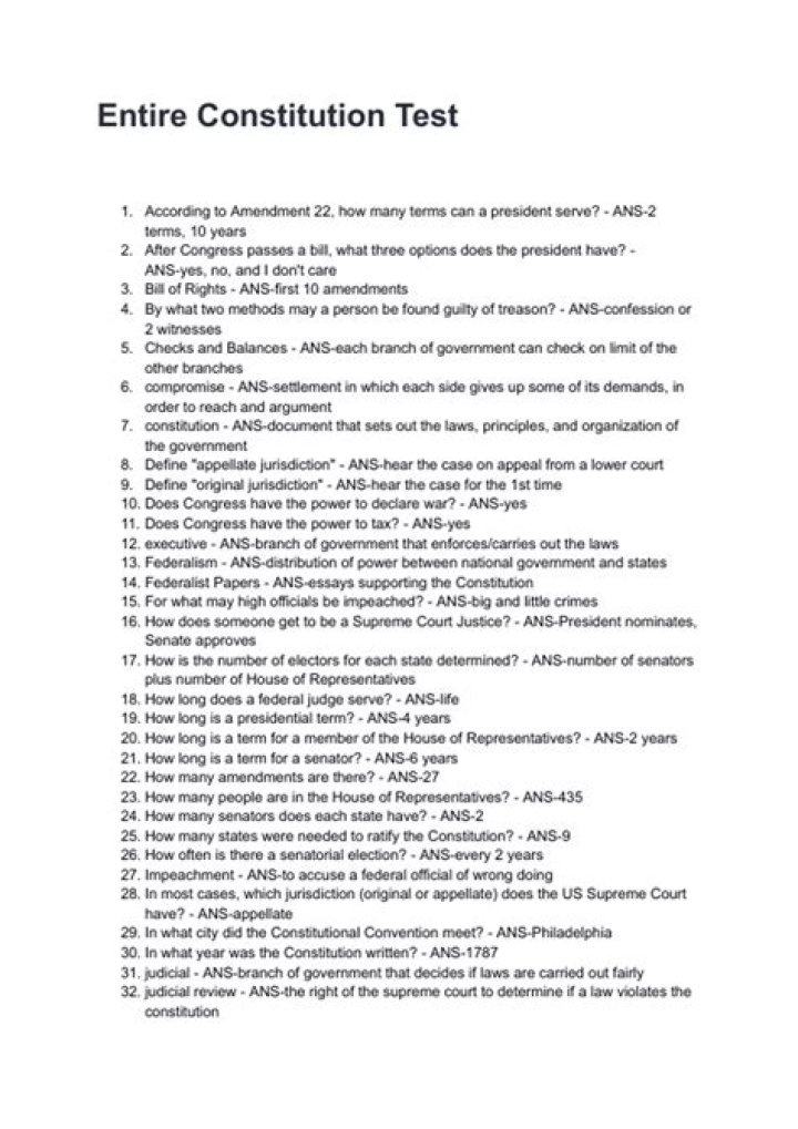 Constitution Questions and Answers PDF: Expert Guide