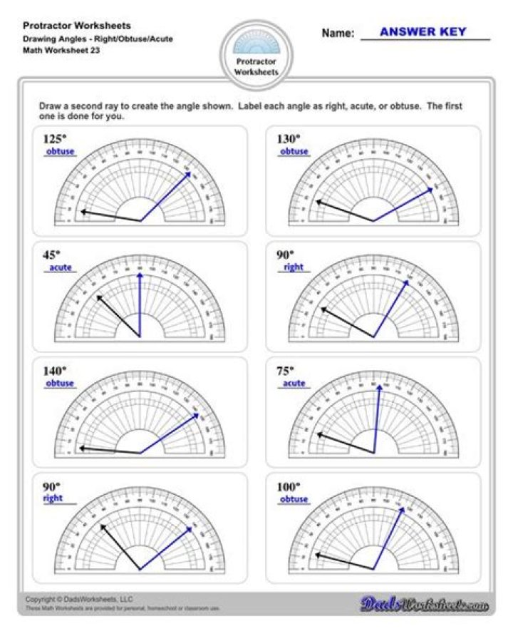 Free Download: Constructing Triangles with a Protractor Worksheet PDF