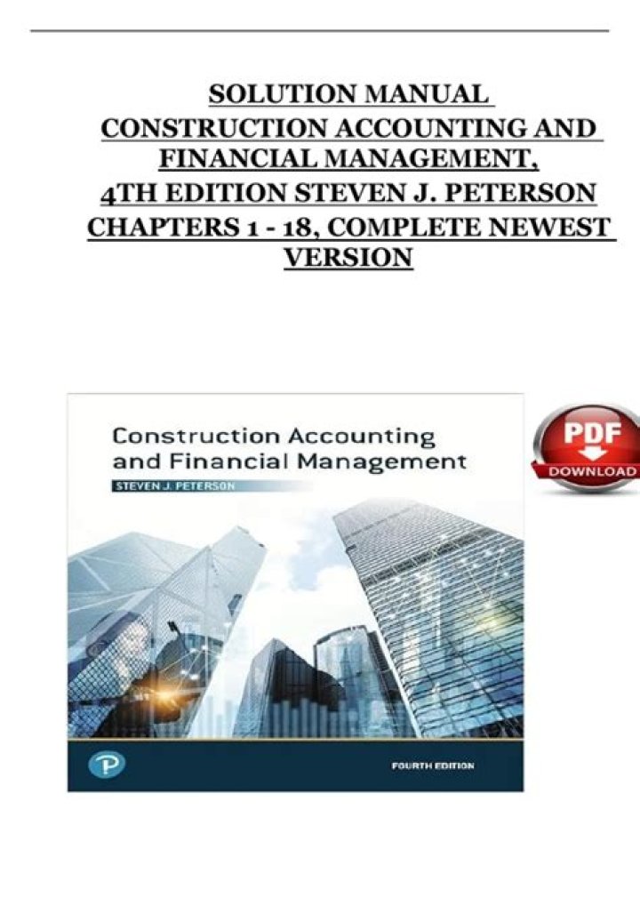 Construction Accounting & Financial Management 2nd Edition PDF – Expert Guide