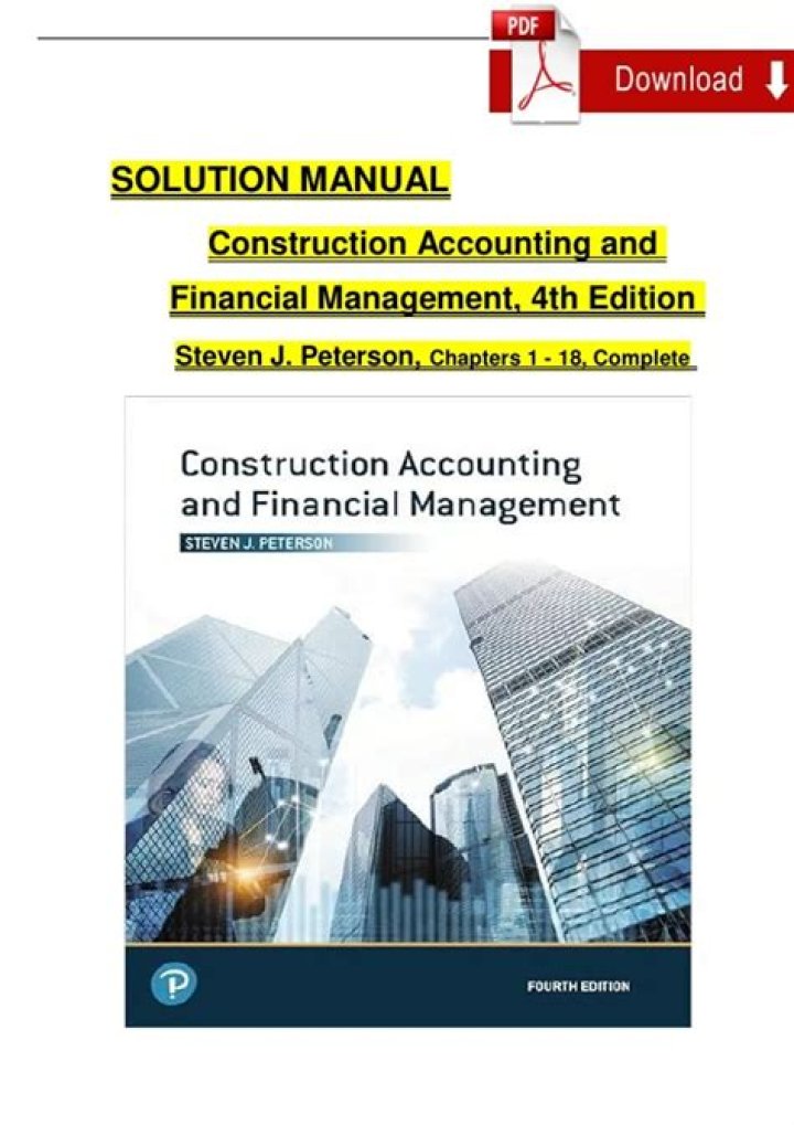 Construction Accounting and Financial Management 3rd Edition – Free PDF Download