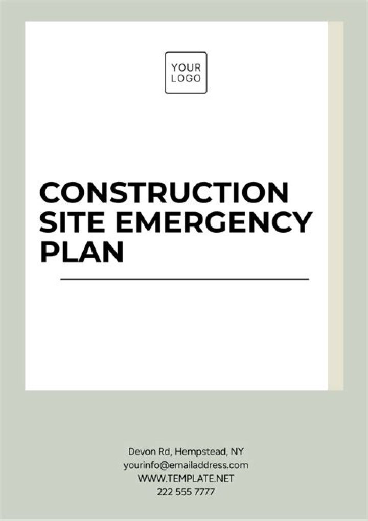 Construction Emergency Response Plan PDF – Must-Have Disaster Preparedness Guide