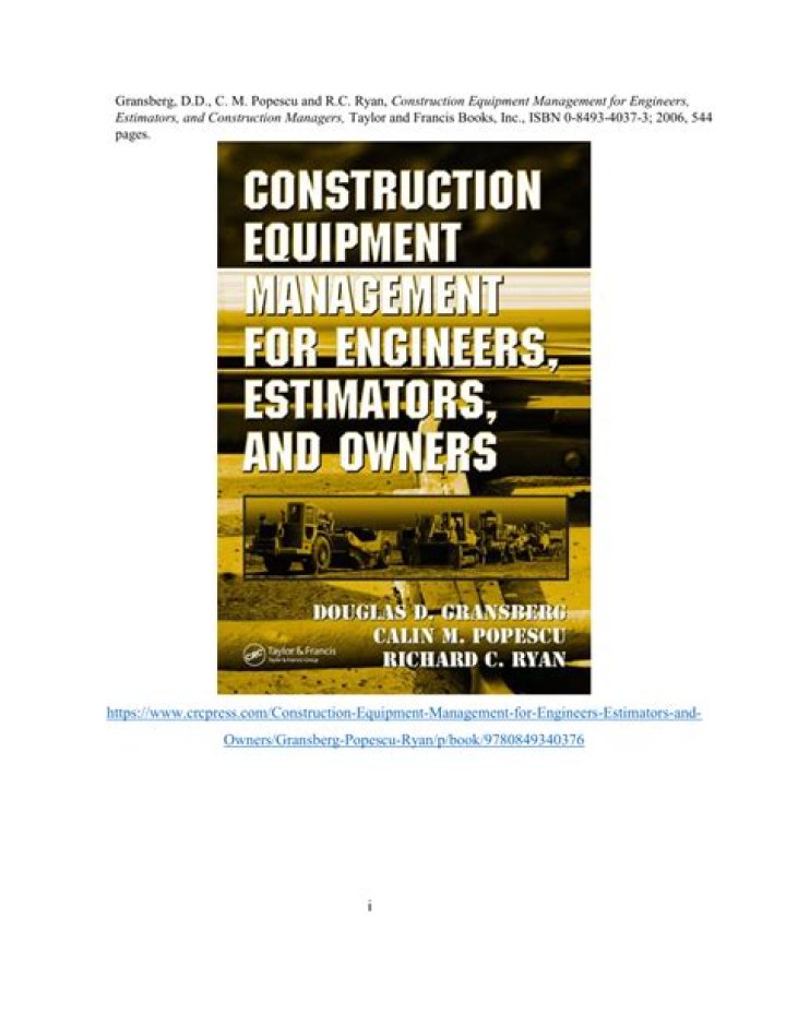 Efficient Construction Equipment Management: Free PDF Guide
