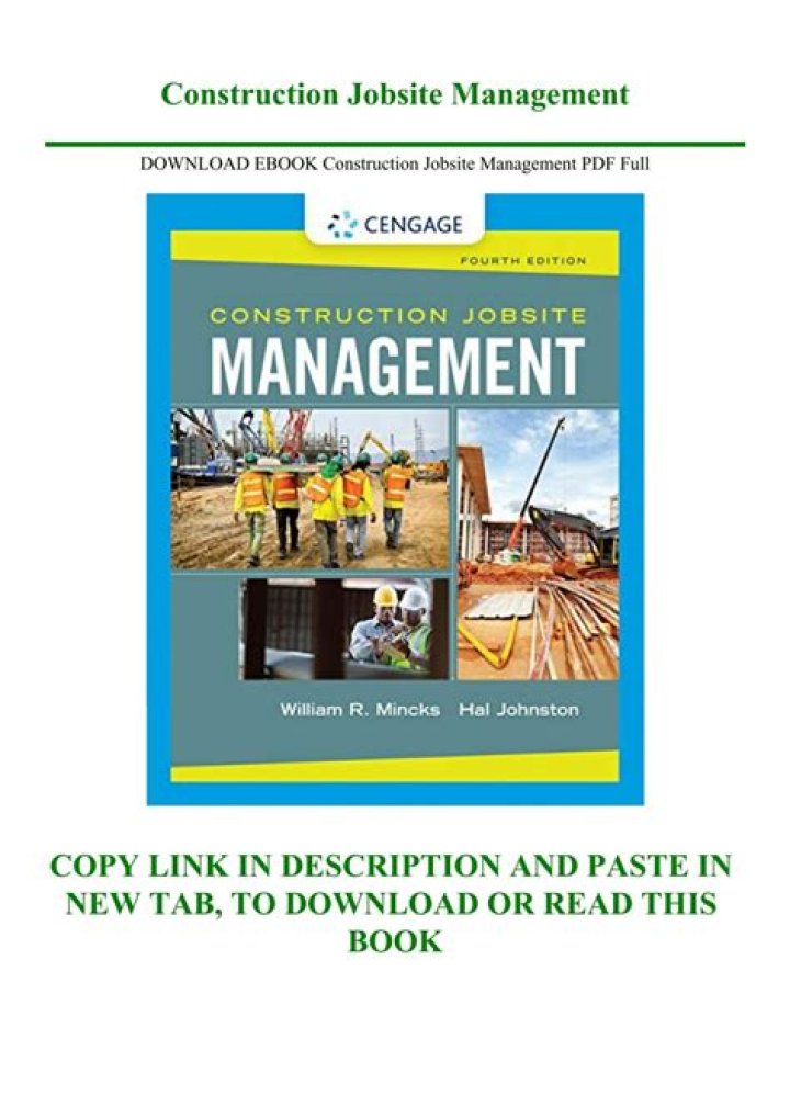 Efficient Construction Jobsite Management PDF Guide
