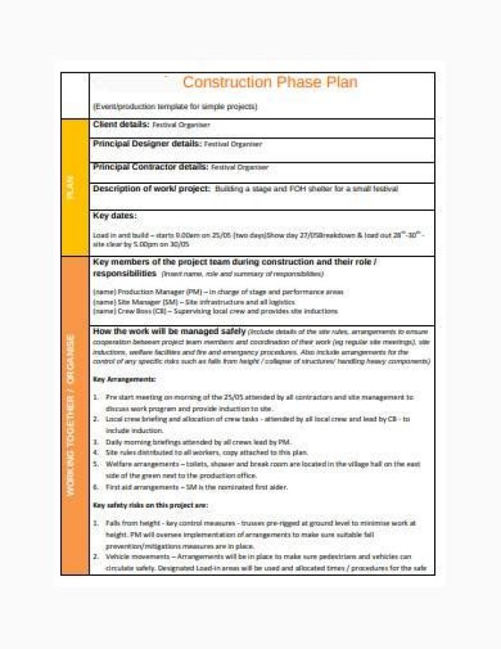 Construction Phase Plan Example PDF: Complete Project Blueprint Guide