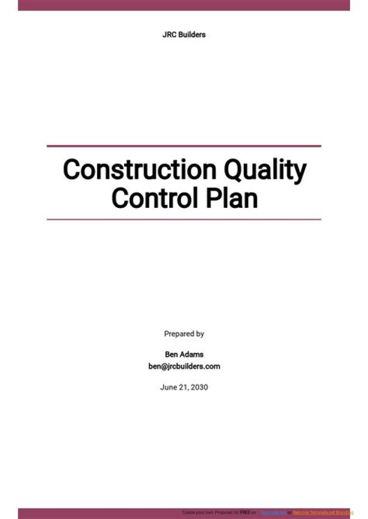 Construction Quality Management Plan PDF – Ensure Compliance & Excellence
