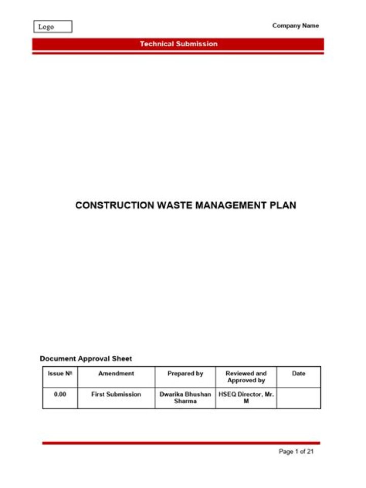 Construction Waste Management Plan PDF: Effective Strategies & Compliance Guide
