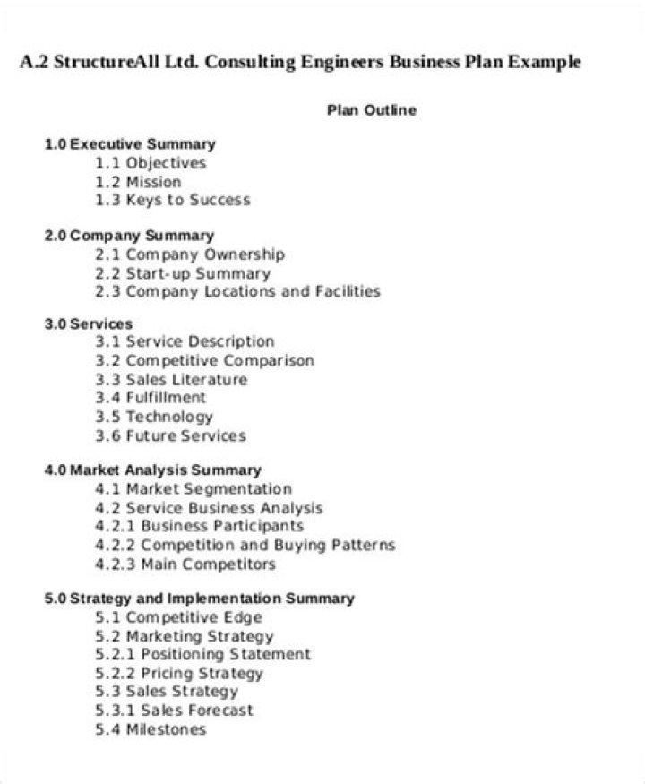 Free Consulting Business Plan Sample PDF for Success