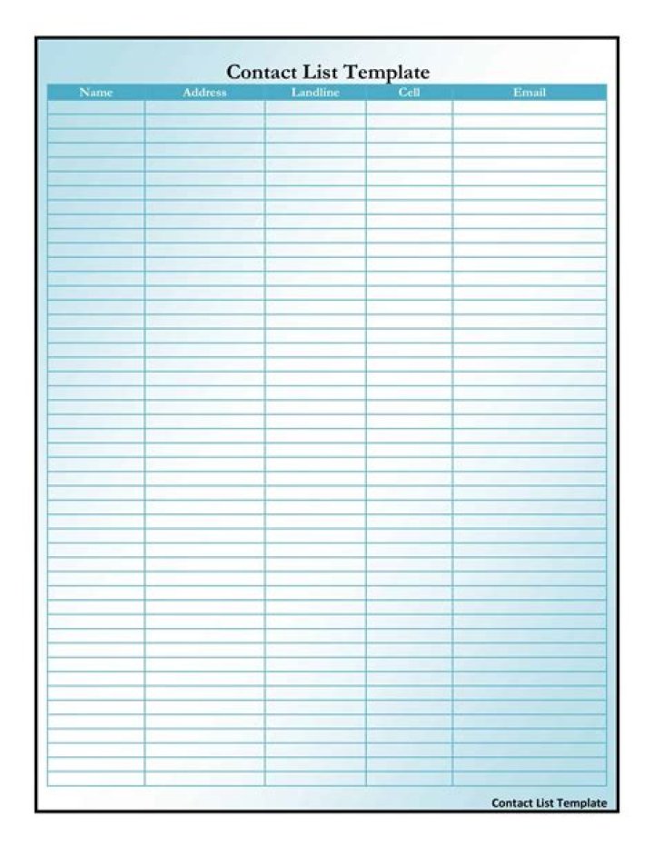 Download Contact List PDF – Easy Access List