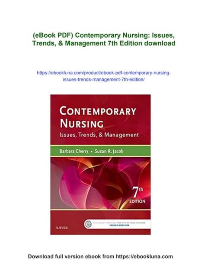 Contemporary Nursing Issues: Trends & Management 7th Edition PDF