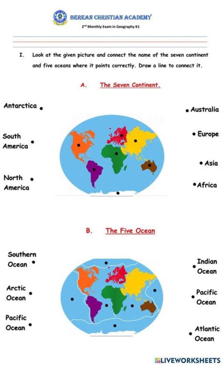 Continents and Oceans: Essential Questions and Answers PDF