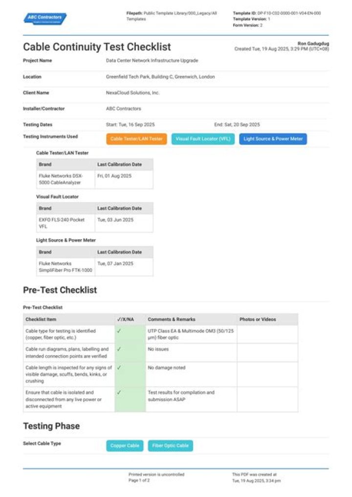 Continuity Test Procedure PDF: Step-by-Step Guide