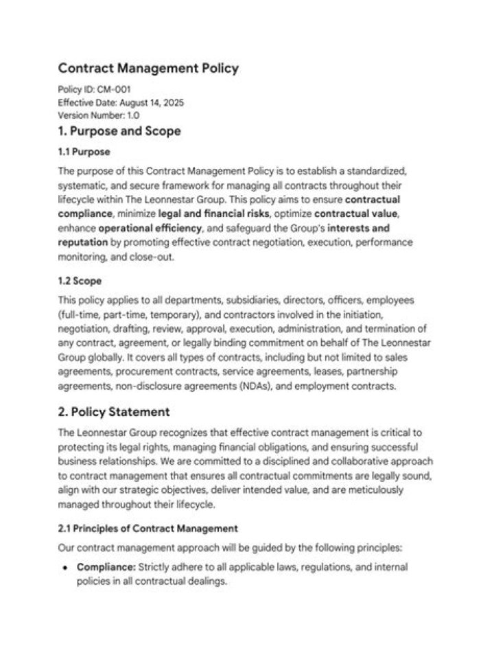 Contract Management Policy PDF: Essential Guide for Effective Contracts