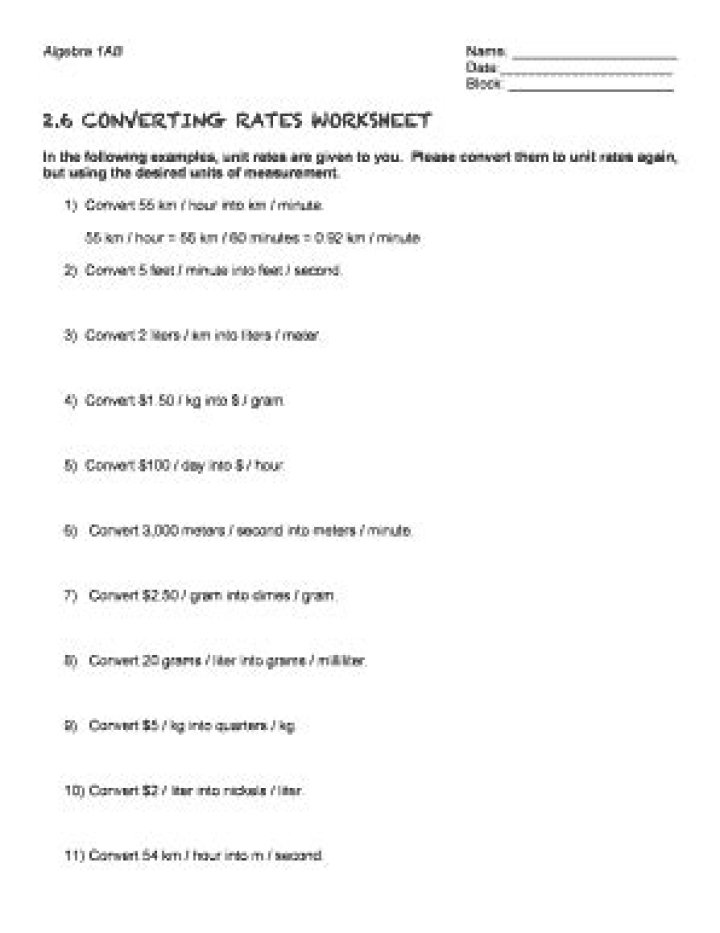 Converting Rates Worksheet PDF: Boost Your Conversion Tracking Efficiency
