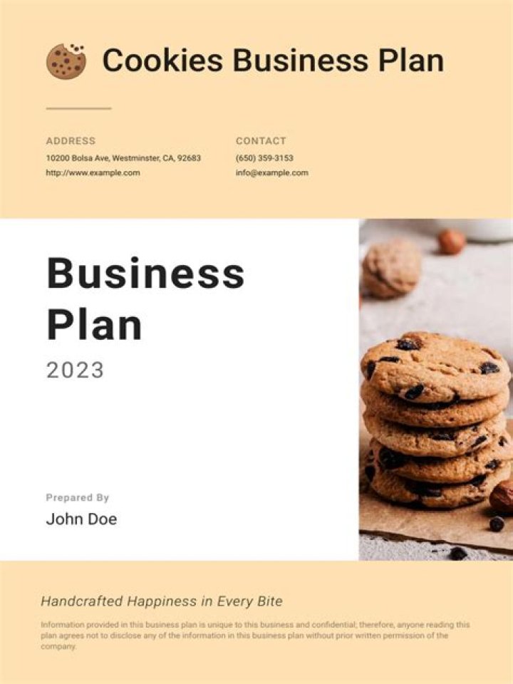 Cookies Business Plan PDF: Expert Guide to Starting & Scaling a Cookie Business