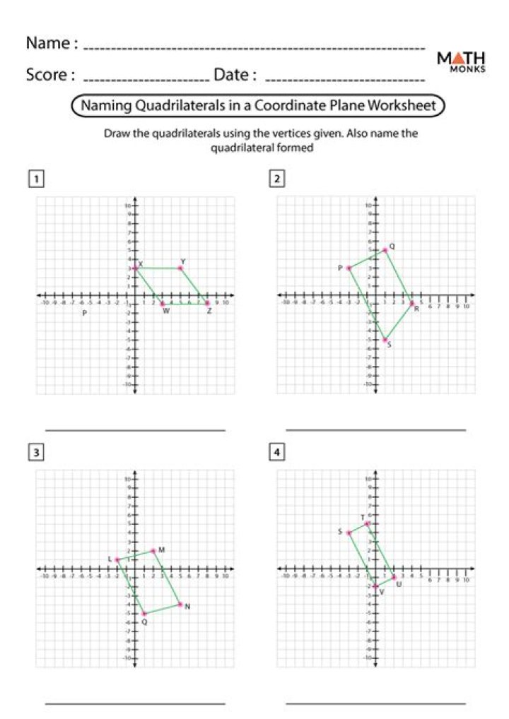 Coordinate Geometry Proofs Worksheet PDF for Students
