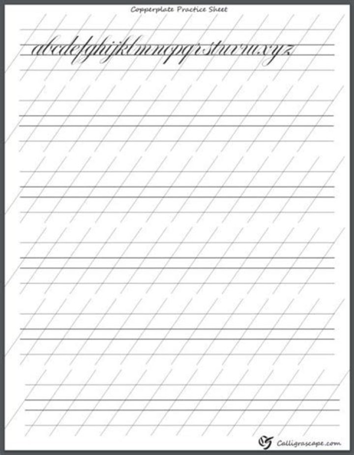 Master Copperplate Calligraphy with Free Practice Sheets PDF