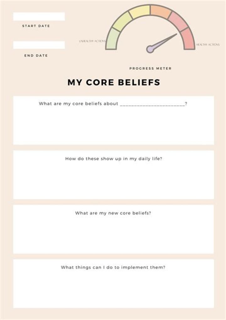 Core Belief Worksheet PDF: Transform Your Thinking Today
