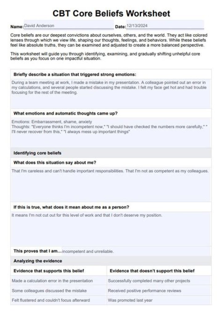 Core Beliefs Worksheets PDF: Transform Your Mindset