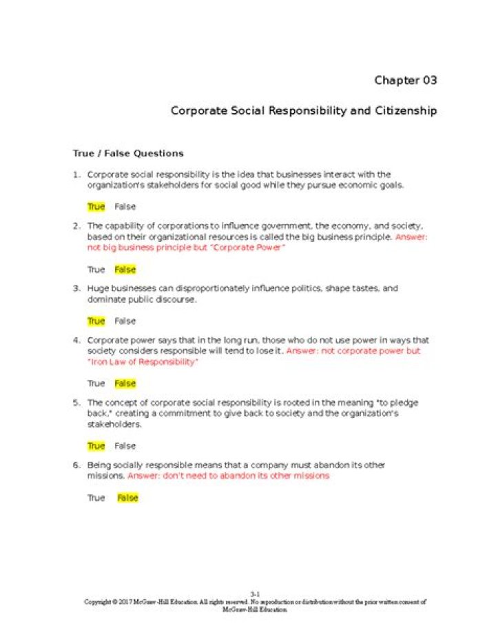 Corporate Social Responsibility Questions and Answers PDF: Expert Insights