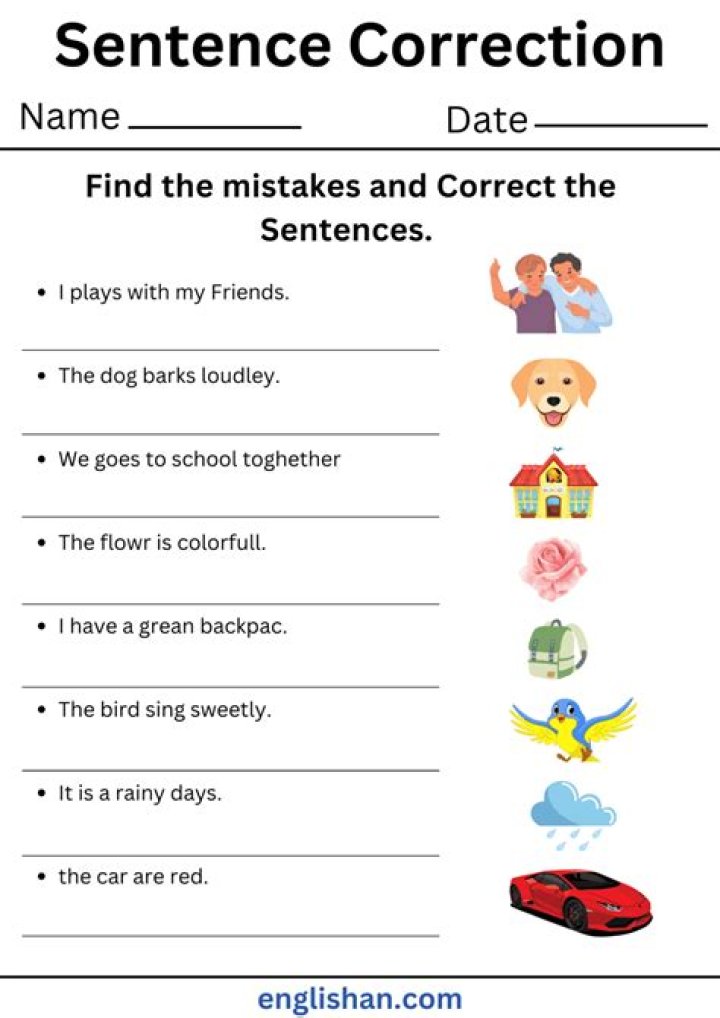 How to Correct Sentences with Answers in PDF Format