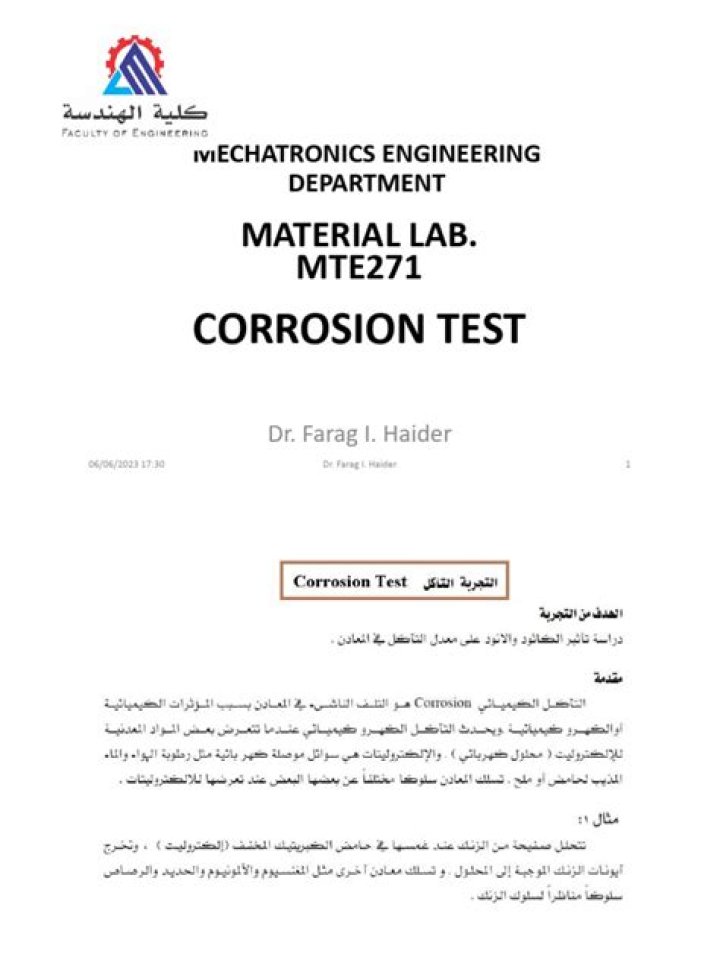 Corrosion Test PDF Guide: Reliable Testing Results & Reports