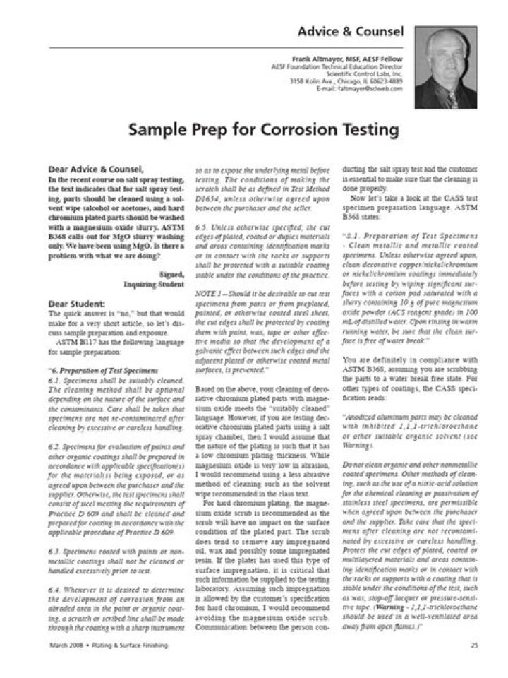 Corrosion Testing PDF: Complete Guide & Analysis