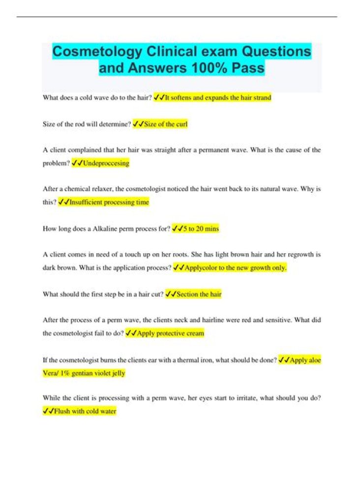 Cosmetology Questions & Answers PDF: Expert Answers to Your Beauty Queries
