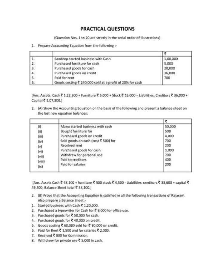 Cost Accounting Practical Questions and Answers PDF Guide
