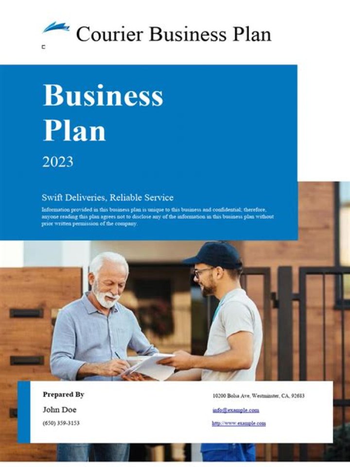Launch Your Courier Business with a Professional Business Plan PDF