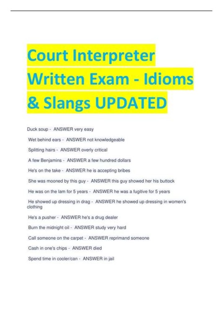 Practice Test PDF: Court Interpreter Written Exam Prep