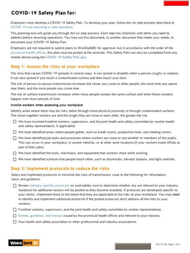 COVID-19 Safety Plan PDF: Essential Guidelines for Safe Living