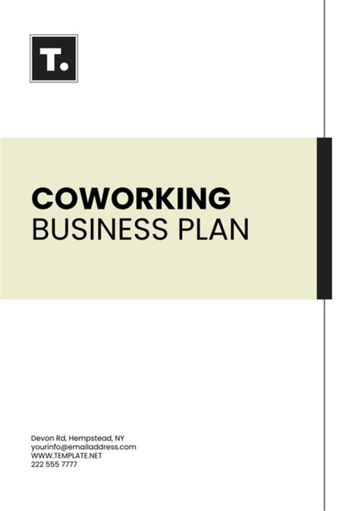 Complete Cowworking Business Plan PDF for Startups