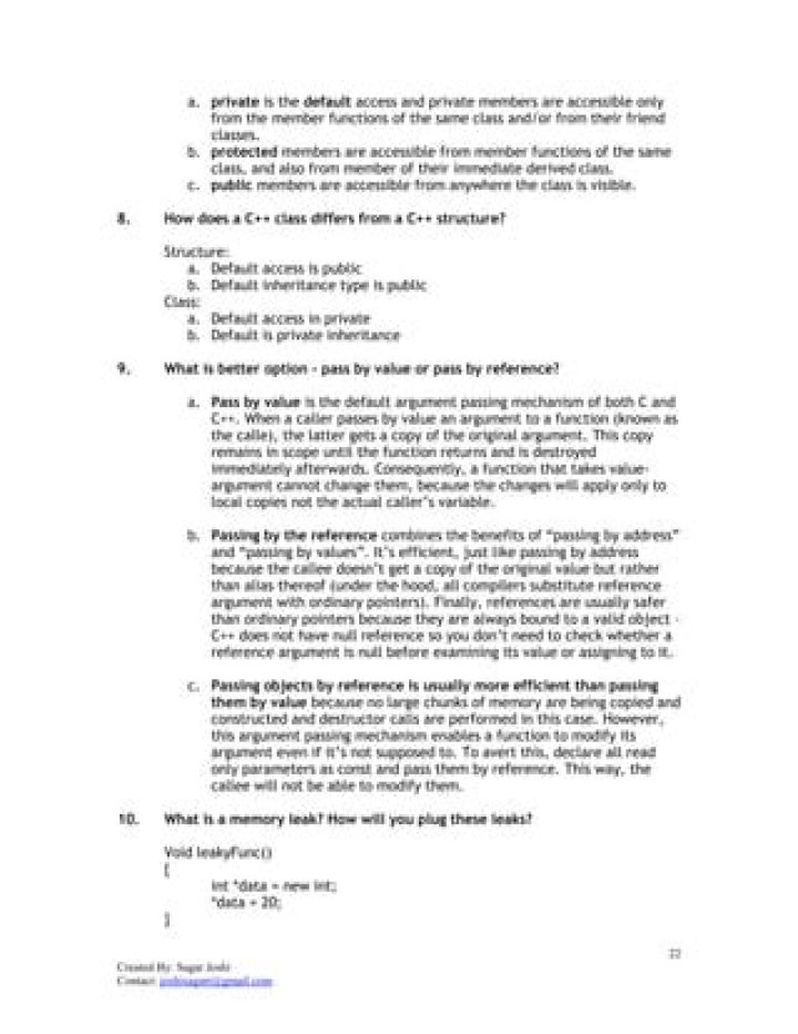 C++ Interview Questions PDF – Master C++ with Expert Practice Papers