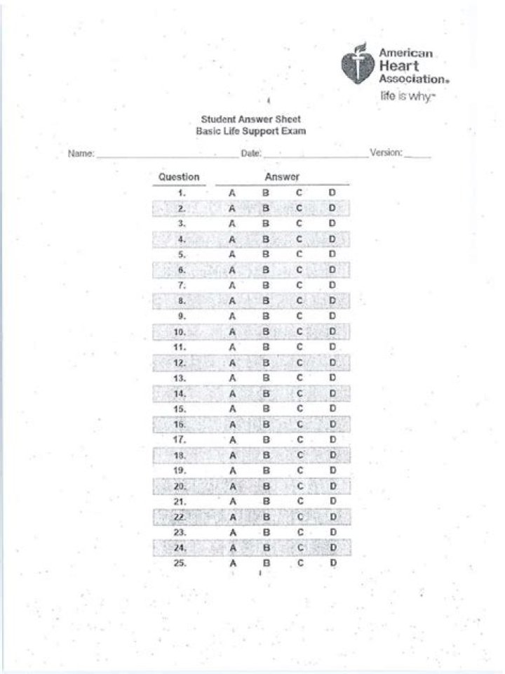 CPR Answer Sheet PDF – Download Free Exam Answers Now